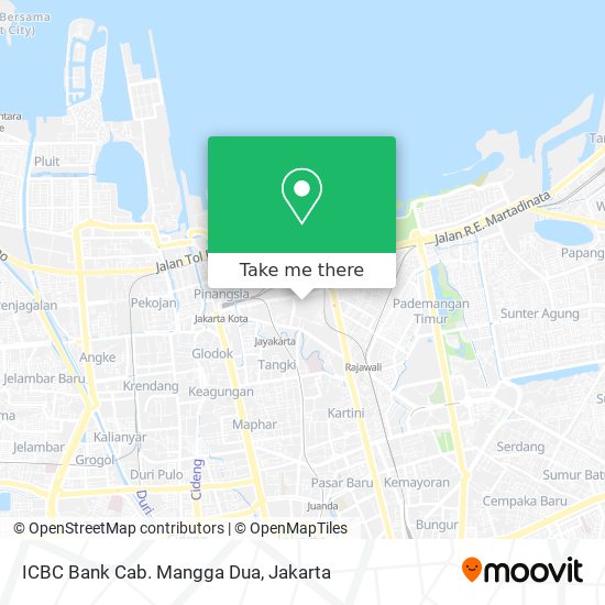 ICBC Bank Cab. Mangga Dua map