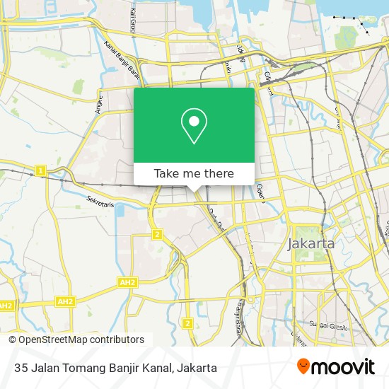 35 Jalan Tomang Banjir Kanal map