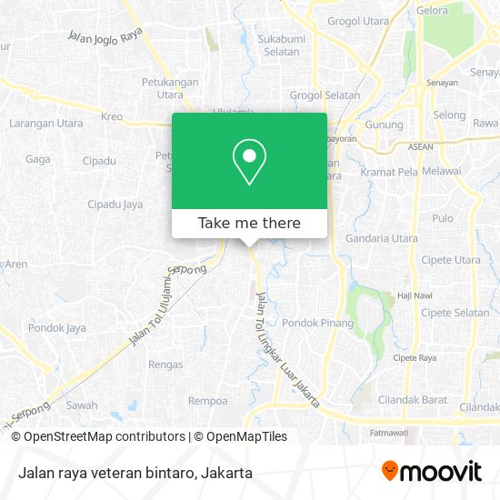 Jalan raya veteran bintaro map