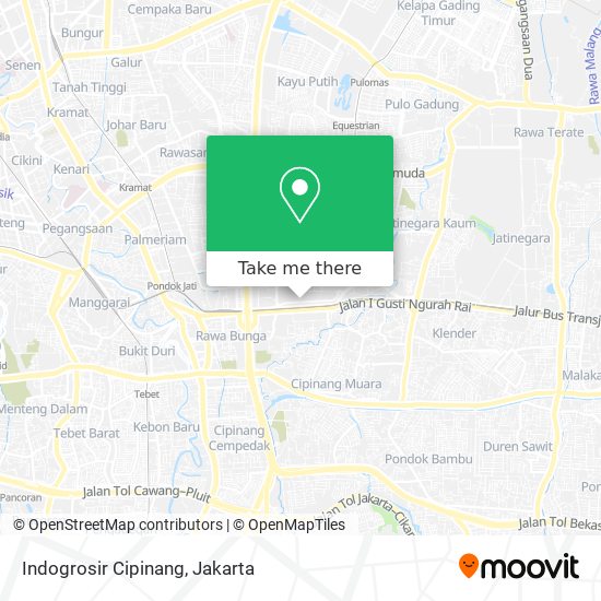 Indogrosir Cipinang map