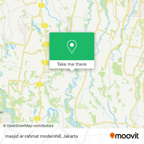 masjid ar-rahmat modernhill map