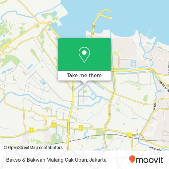 Bakso & Bakwan Malang Cak Uban map