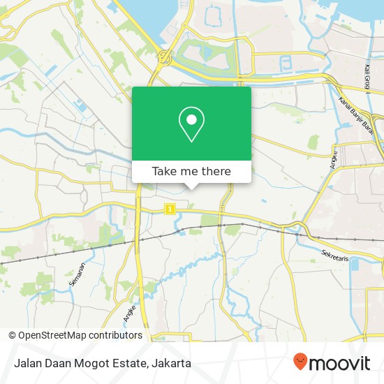 Jalan Daan Mogot Estate map