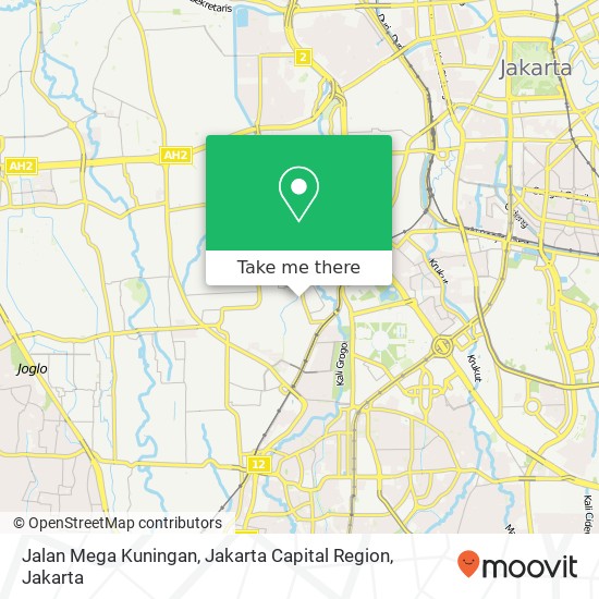 Jalan Mega Kuningan, Jakarta Capital Region map