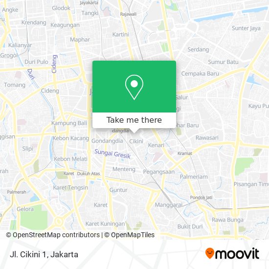 Jl.  Cikini 1 map