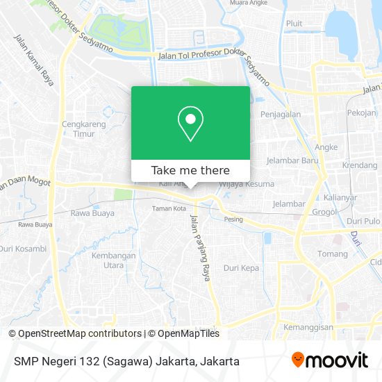 SMP Negeri 132 (Sagawa) Jakarta map
