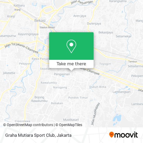 Graha Mutiara Sport Club map