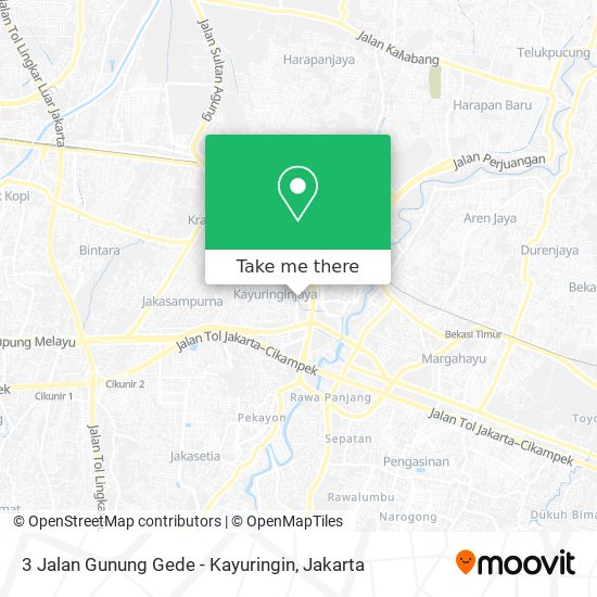 3 Jalan Gunung Gede - Kayuringin map