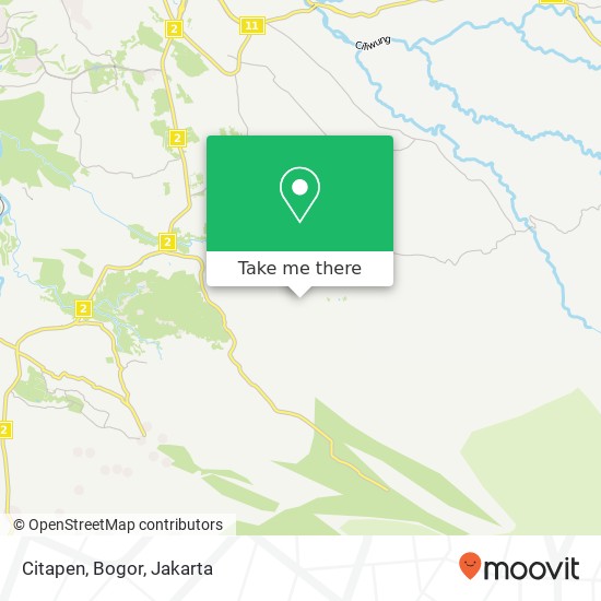 Citapen, Bogor map