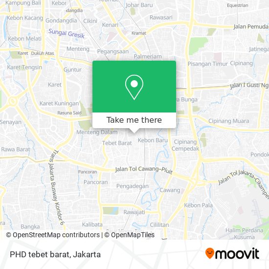 PHD tebet barat map