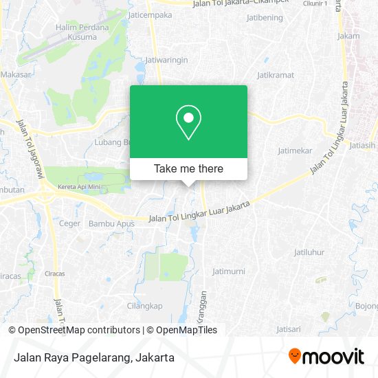 Jalan Raya Pagelarang map