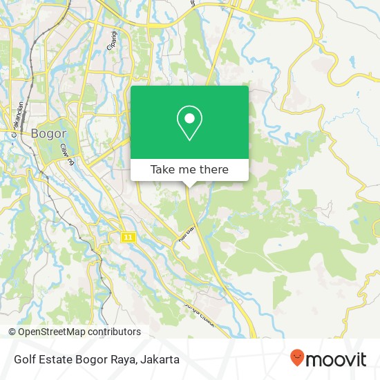 Golf Estate Bogor Raya map