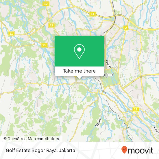 Golf Estate Bogor Raya map