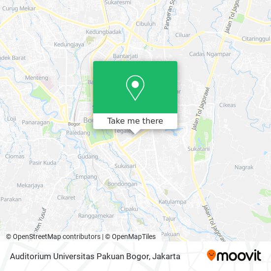 Auditorium Universitas Pakuan Bogor map