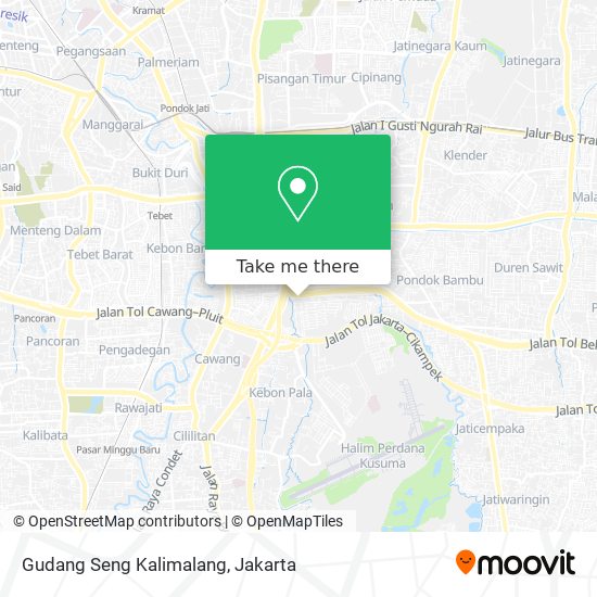Gudang Seng Kalimalang map