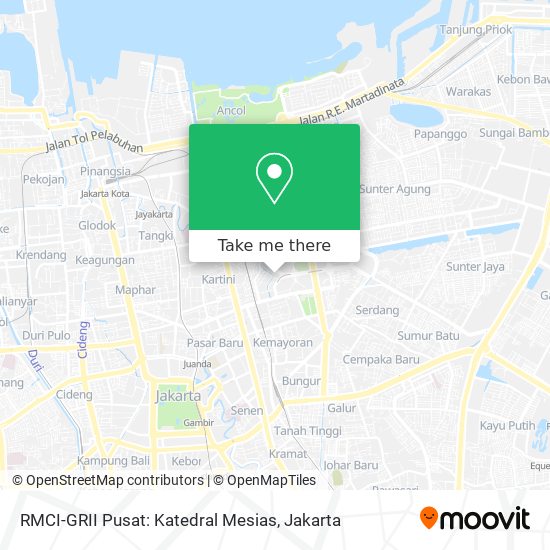RMCI-GRII Pusat: Katedral Mesias map