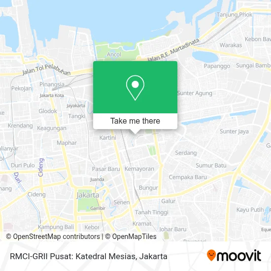 RMCI-GRII Pusat: Katedral Mesias map