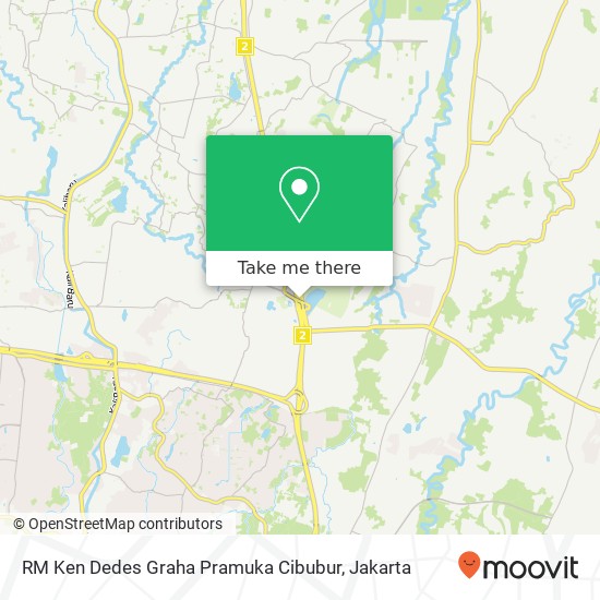 RM Ken Dedes Graha Pramuka Cibubur map