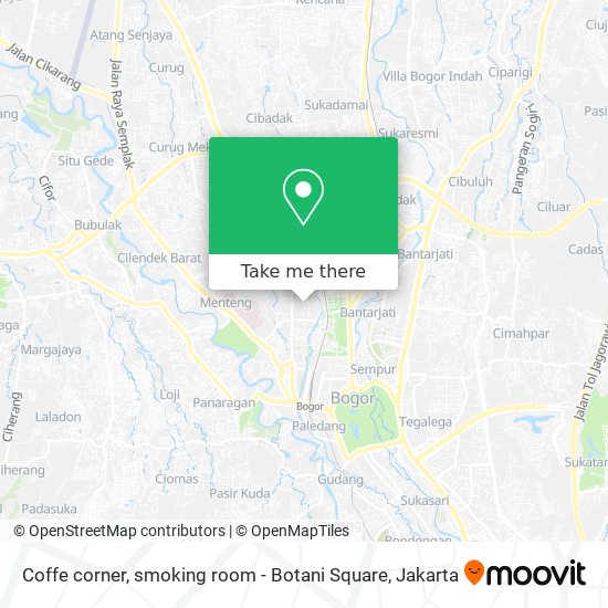 Coffe corner, smoking room -  Botani Square map