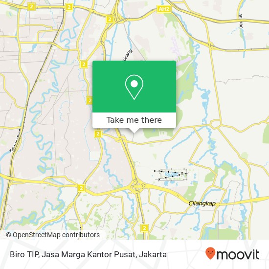 Biro TIP, Jasa Marga Kantor Pusat map