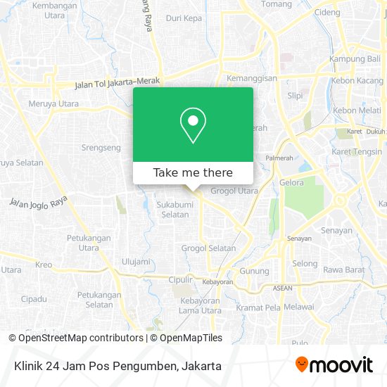 Klinik 24 Jam Pos Pengumben map
