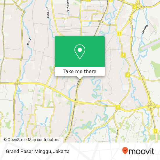 Grand Pasar Minggu map