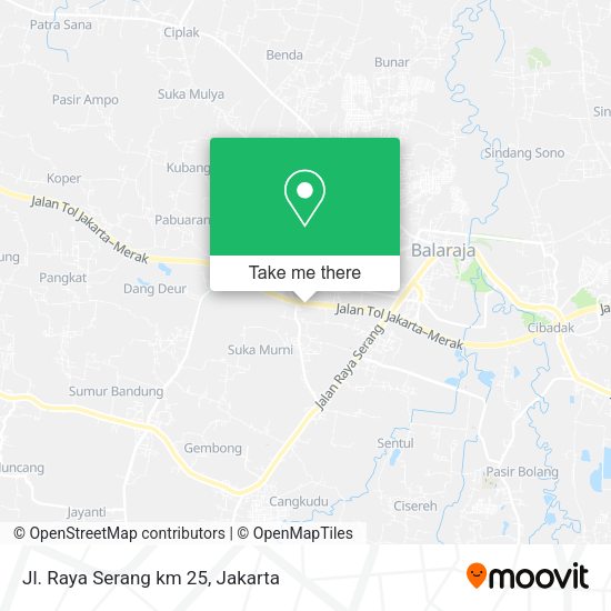 Jl. Raya Serang km 25 map