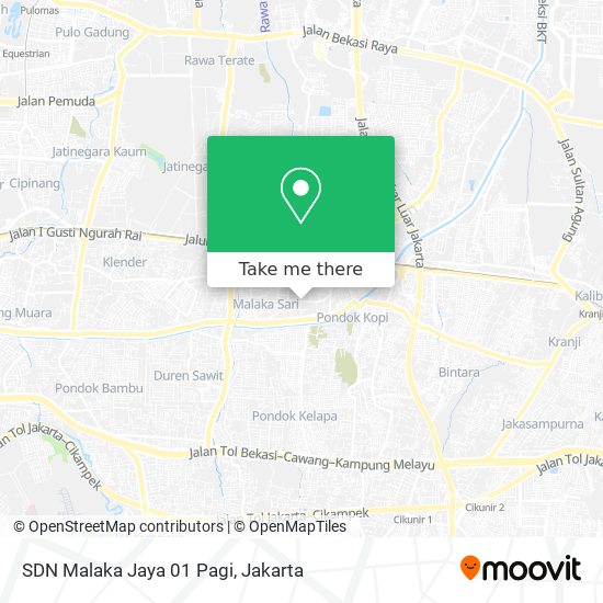 SDN Malaka Jaya 01 Pagi map