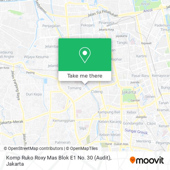 Komp Ruko Roxy Mas Blok E1 No. 30 (Audit) map