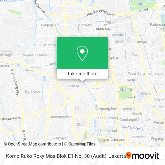 Komp Ruko Roxy Mas Blok E1 No. 30 (Audit) map