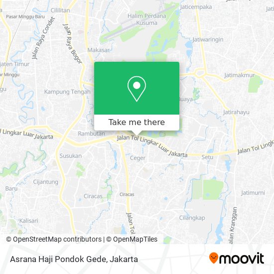 Asrana Haji Pondok Gede map