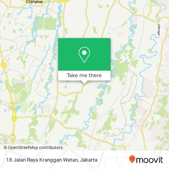 18 Jalan Raya Kranggan Wetan map