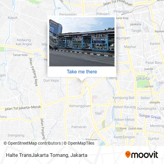 Halte TransJakarta Tomang map