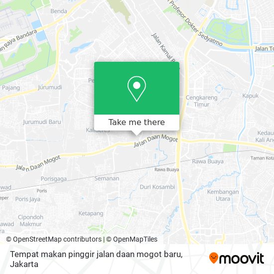 Tempat makan pinggir jalan daan mogot baru map