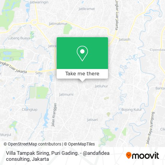 Villa Tampak Siring, Puri Gading. - @andafidea consulting map