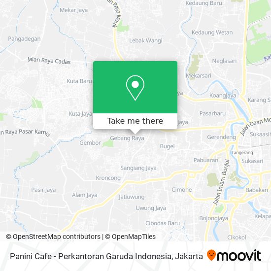 Panini Cafe - Perkantoran Garuda Indonesia map