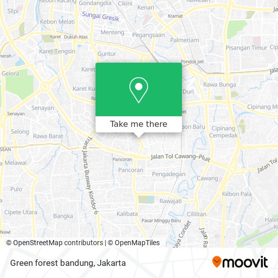 Green forest bandung map