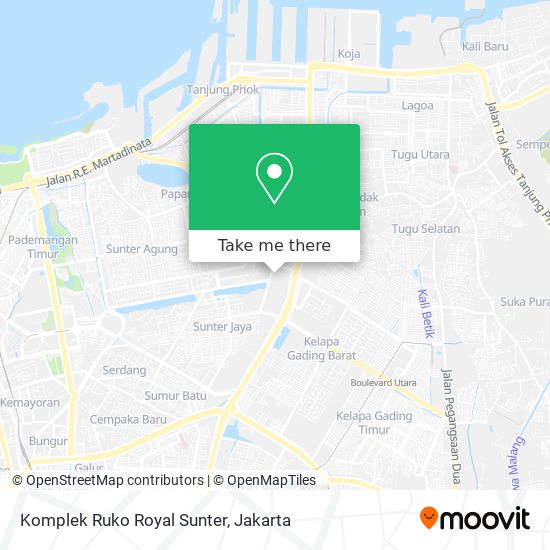 Komplek Ruko Royal Sunter map