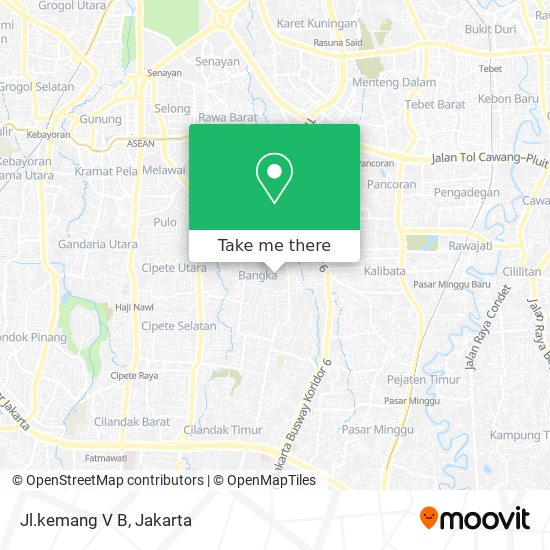 Jl.kemang V B map