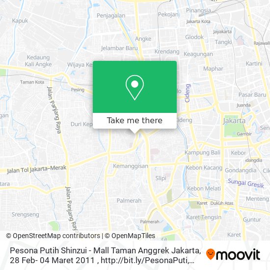 Pesona Putih Shinzui - Mall Taman Anggrek Jakarta, 28 Feb- 04 Maret 2011 , http: / /bit.ly / PesonaPuti map