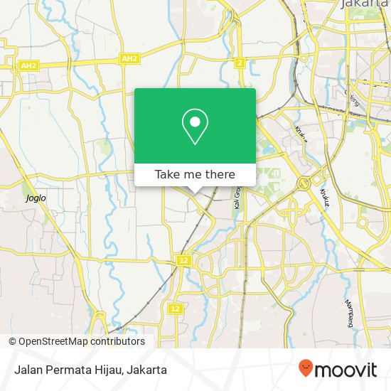 Jalan Permata Hijau map