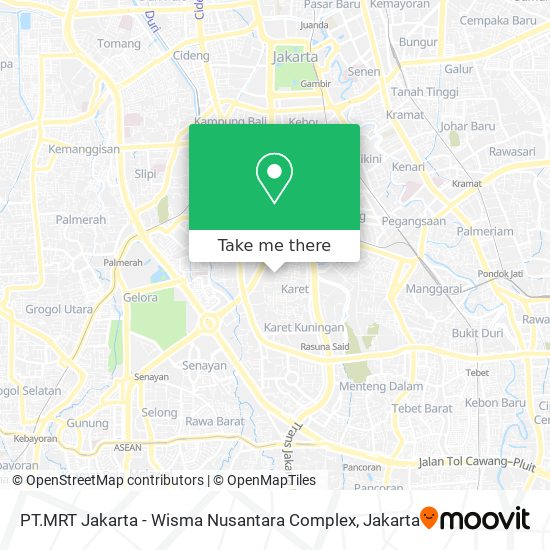 PT.MRT Jakarta - Wisma Nusantara Complex map