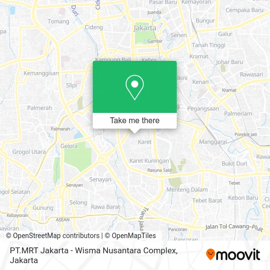 PT.MRT Jakarta - Wisma Nusantara Complex map