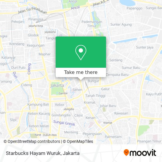 Starbucks Hayam Wuruk map