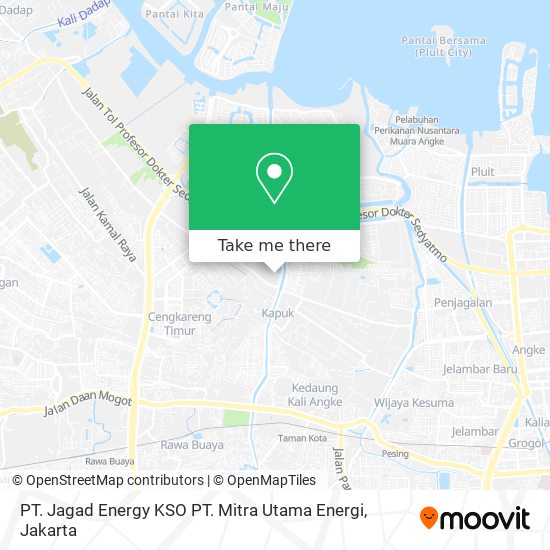 PT. Jagad Energy KSO PT. Mitra Utama Energi map