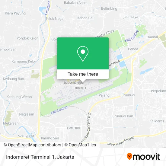 Indomaret Terminal 1 map