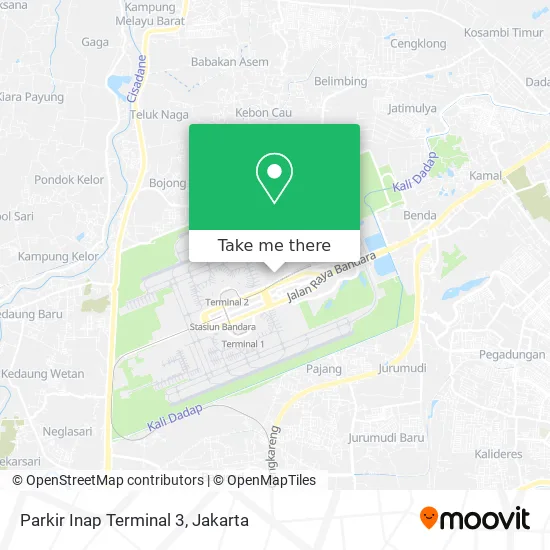 Parkir Inap Terminal 3 map