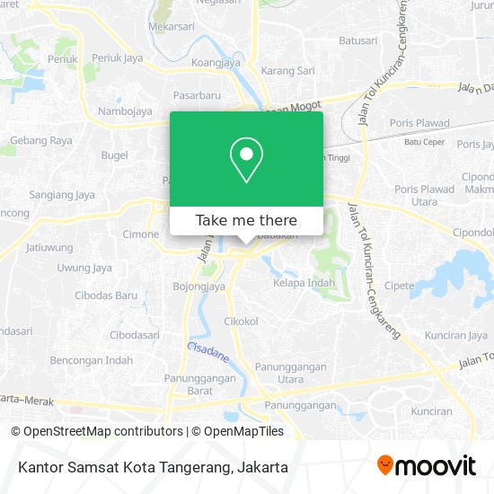 Kantor Samsat Kota Tangerang map