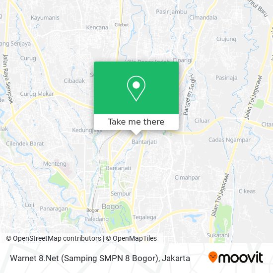 Warnet 8.Net (Samping SMPN 8 Bogor) map