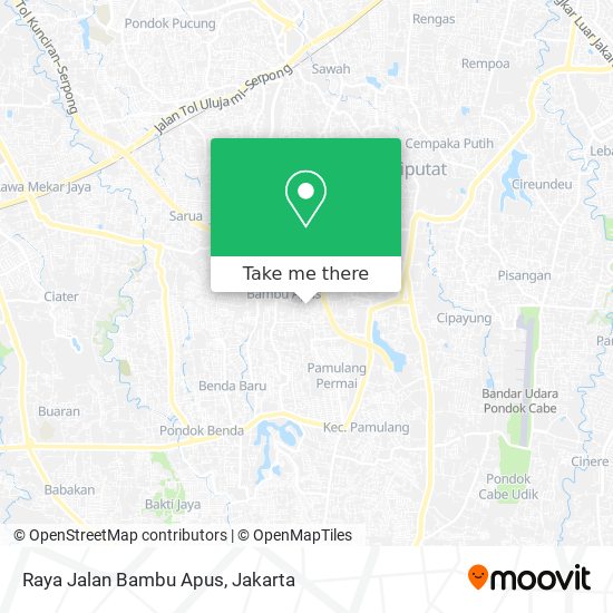 Raya Jalan Bambu Apus map